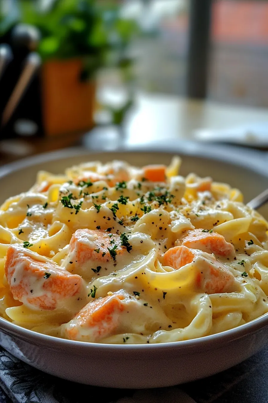 Creamy One Pot Salmon Pasta Delight