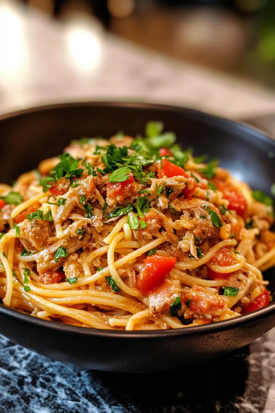 Mediterranean Quick Tuna Pasta recipe photo