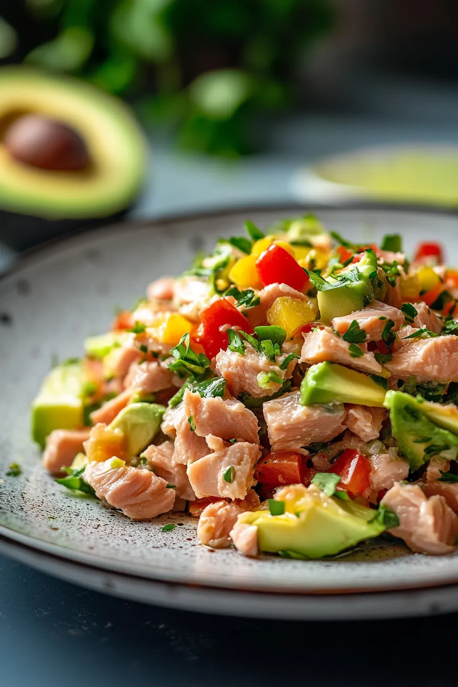 Quick and Healthy Tuna Salad with Avocado and Lime recipe photo