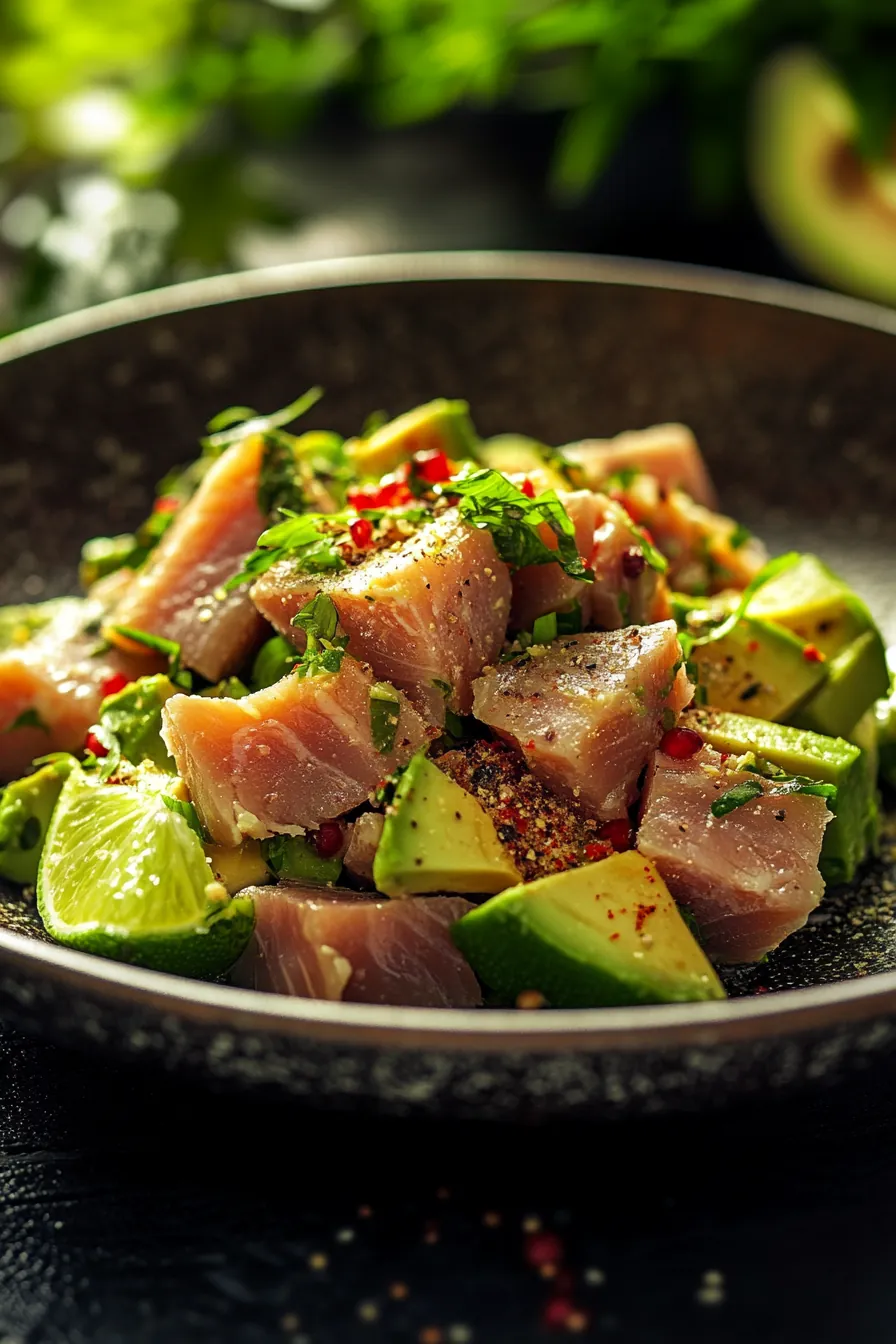 Effortless Quick Tuna Lunch with Avocado and Lime recipe photo