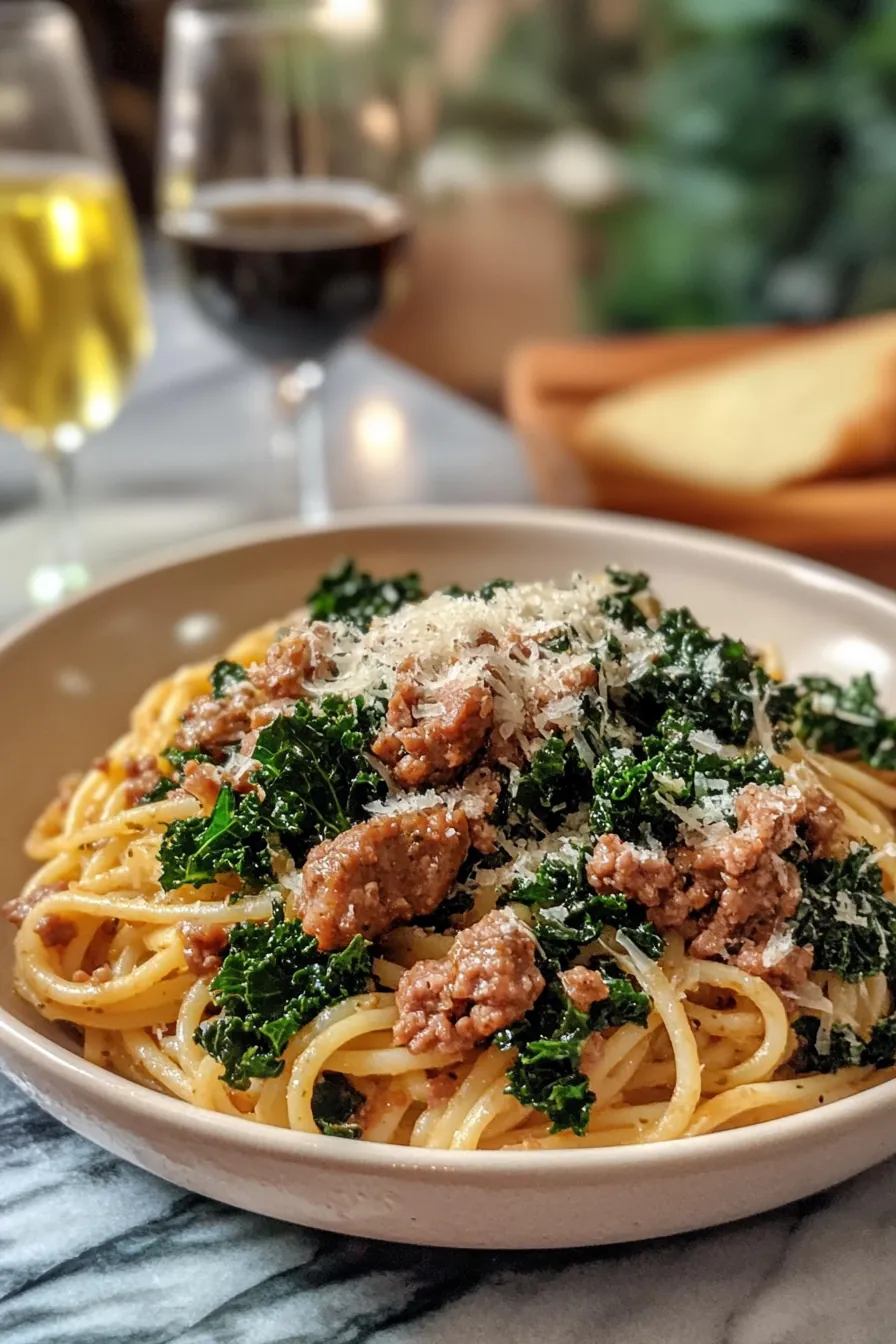 Savory Italian Sausage and Kale Pasta